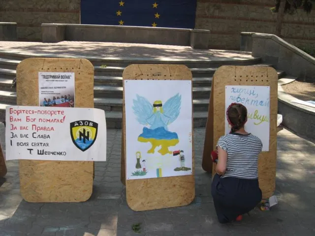 На Вічевому Майдані відбулось акція «Підтримай воїна» (Фото) + (Відео) — фото 1