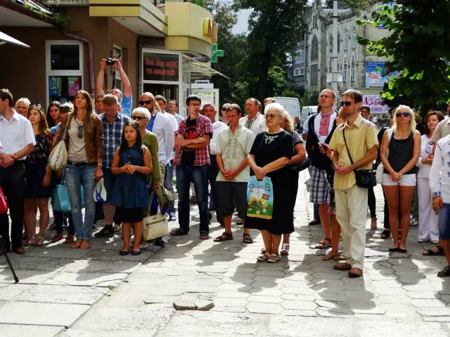 В Івано-Франківську відбулося урочисте відкриття панорамного панно «Україна Єдина» (Фоторепортаж) — фото 8