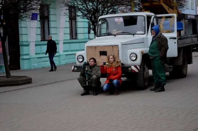 В Івано-Франківську студенти знімають патріотичне кіно (Фоторепортаж) — фото 1