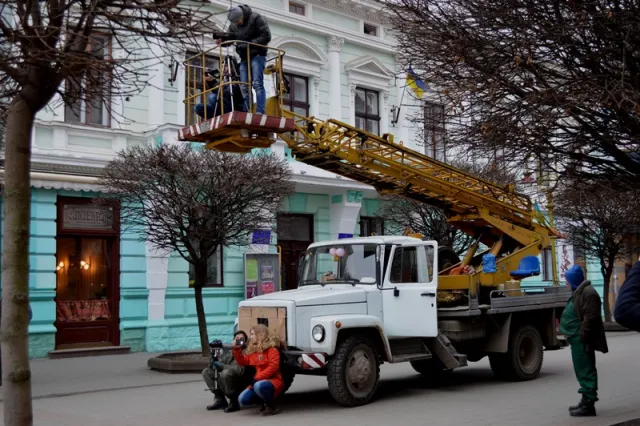 В Івано-Франківську студенти знімають патріотичне кіно (Фоторепортаж) — фото 2