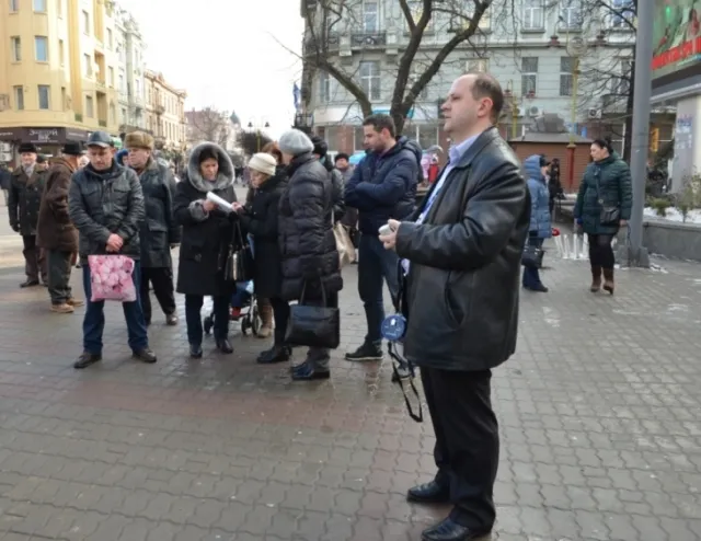 На Вічевому Майдані відбувся всеукраїнський пікет учасників «Кредитного Майдану» (Фото) + (Відео) — фото 6