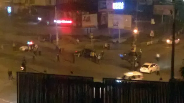 Цієї ночі на розі Івасюка та Івана Павла ІІ сталися дві аварії та стрілянина (фото) — фото 6