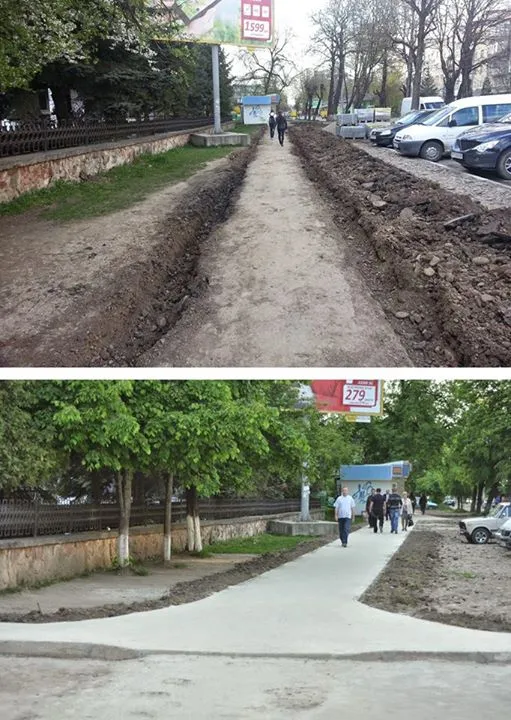 У Франківську от-от завершать облаштовувати паркувальну зону на вулиці Коновальця (фото) — фото 1