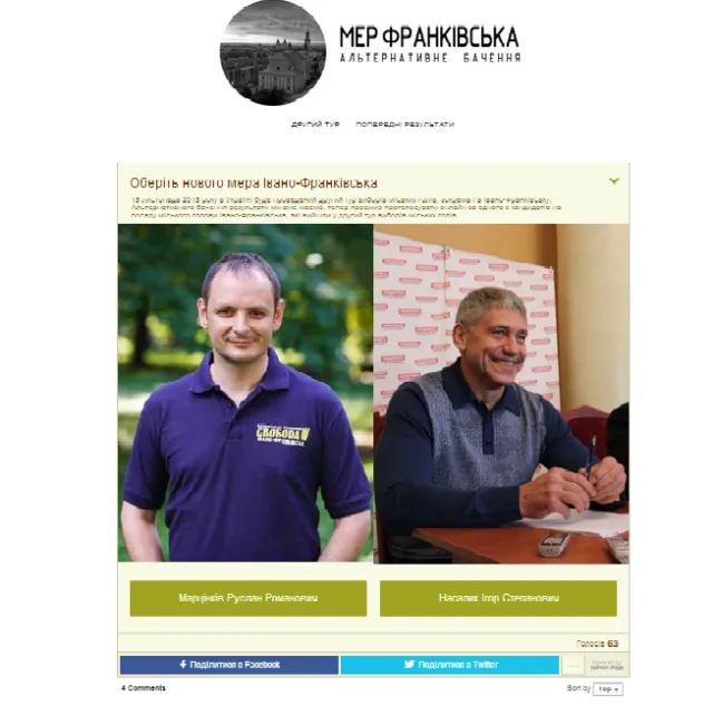 У Франківську проводять інтернет-голосування за мера міста — фото 1