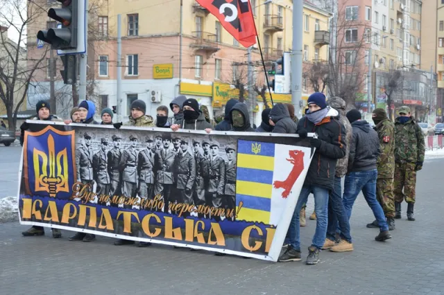 В Івано-Франківську «Азов» провів акцію «марш Справедливості» (фото+відео) — фото 1