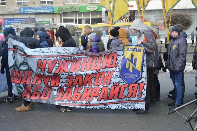 В Івано-Франківську «Азов» провів акцію «марш Справедливості» (фото+відео) — фото 2