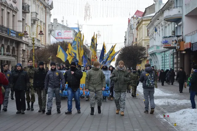 В Івано-Франківську «Азов» провів акцію «марш Справедливості» (фото+відео) — фото 15