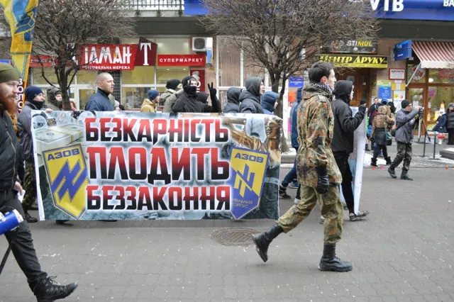 В Івано-Франківську «Азов» провів акцію «марш Справедливості» (фото+відео) — фото 17