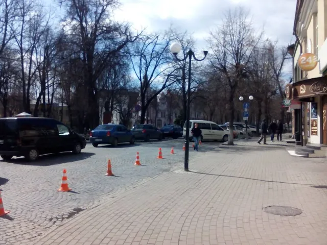 У Франківську біля філармонії поліція вчить водіїв, як потрібно правильно паркуватись — фото 4