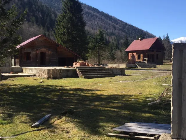 На Прикарпатті біля екс-резиденції Януковича невідомі розібрали та вивезли елітні будиночки — фото 5