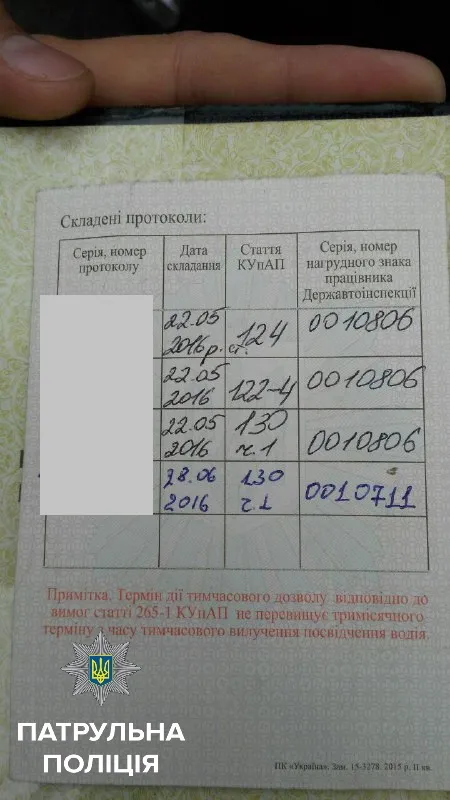 Патрульна поліція затримала п'яного водія мікроавтобуса, який нещодавно вчинив ДТП і втік з місця події — фото 3