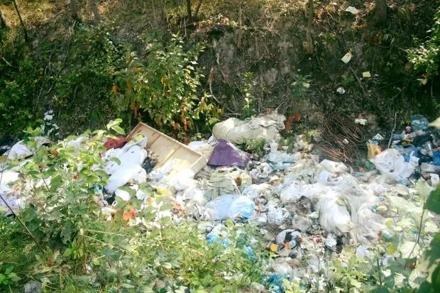 Територію Калуської ТЕЦ перетворили на стихійне сміттєзвалище — фото 2