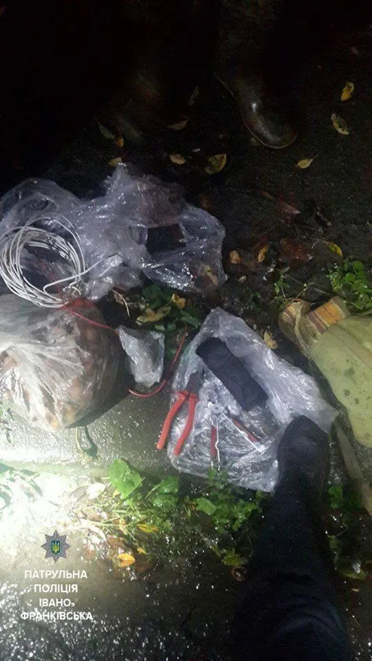 Франківські патрульні затримали чоловіка із вольтметром, який нібито збирав горіхи — фото 1
