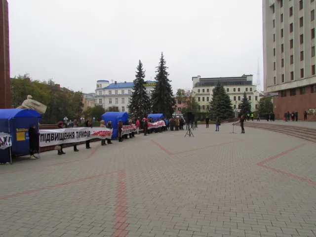 У Івано-Франківську відбувся мітинг проти підвищення тарифів — фото 8